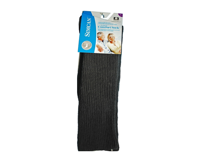 Simcan Comfort Mid Calf Socks Large Black 1 Pr - 51106