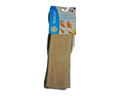 Simcan Comfort Mid Calf Socks Large Sand 1 Pr - 51179