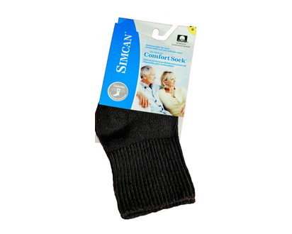 Simcan Comfort Low Rise Socks Medium Black 1 Pr - 55206