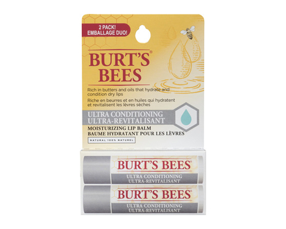 Burts Bees Lip Balm Ultra Conditioning 2 Pk - 09180