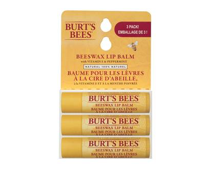 Burts Bees Beeswax Lip Balm Tube 3 Pk - 09276