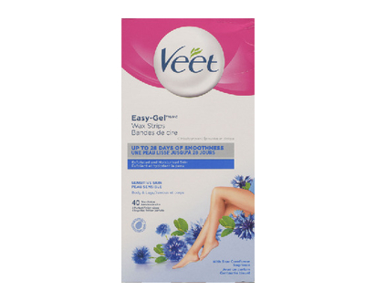 Veet Wax Strips Sensitive 40 Pk - 00009