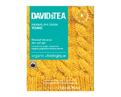 Davids Tea Throat Rescue 12 Pk - 08070