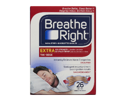 Breathe Right Extra Tan 26 Pk - 80073