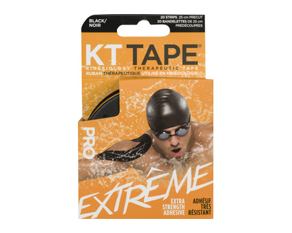 Kt Elast Sport Tape Extreme Black Strip 20 Pk - 02055