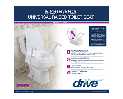 Preserve Tech Universal Raised Toilet Seat 1 Un - 00614