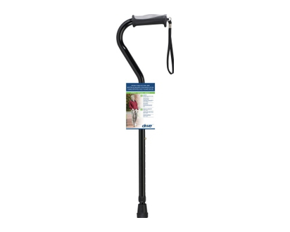 Drive Medical Cane Gel Grip Offset Black 1 Un - 24645