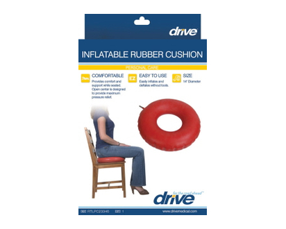 Drive Medical Inflatable Rubber Cushn Red 1 Un - 28382