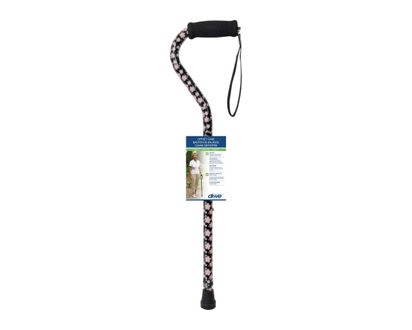 Drive Medical Cane Offset Pink Floral 1 Un - 54729