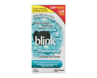 Blink Moisturizing Lubricant Eye Drops 15 Ml - 93626