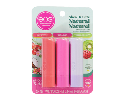 Eos Lip Balm Coconut Milk Apple Rasp 3 Pk - 71187