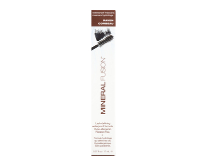 Mineral Fusion Mascara Waterproof Raven 0.57 Oz - 01772