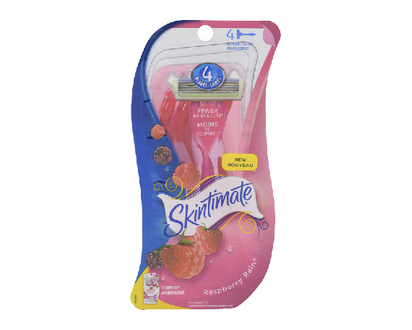 Skintimate Shaving Gel Raspberry Rain 4 Pk - 02263